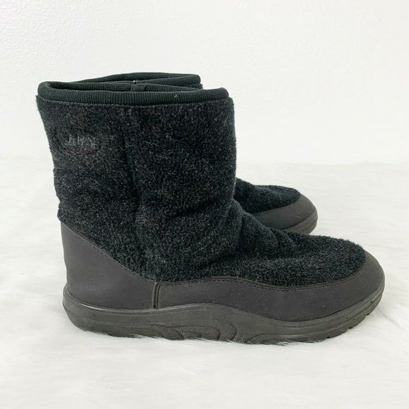 Jibs Shoes - Jibs Black Snow Boots Faux-Fur Lining Warm 10 LG